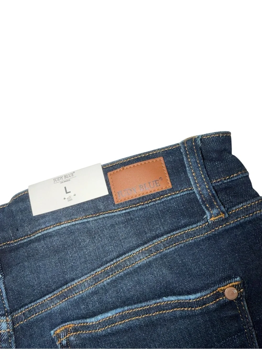 Judy Blue Dark Blue Button-Front Denim Mini Skirt